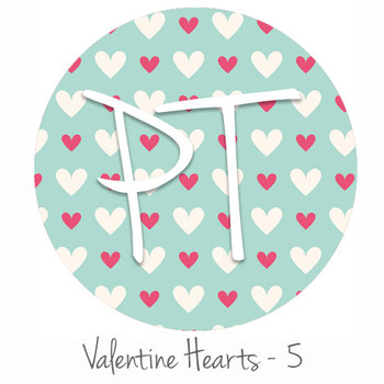 12"x12" Permanent Patterned Vinyl - Valentine's Hearts 5