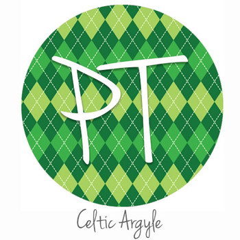 12"x12" Patterned Heat Transfer Vinyl - Celtic Argyle