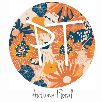 12"x12" Patterned Heat Transfer Vinyl - Autumn Floral