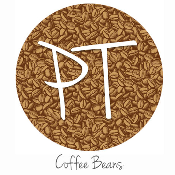 12"x12" Permanent Patterned Vinyl - Coffee Beans