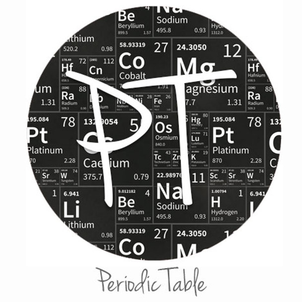 12"x12" Permanent Patterned Vinyl - Periodic Table