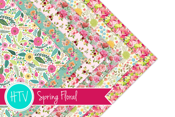 Spring Floral - Patterned HTV Collection
