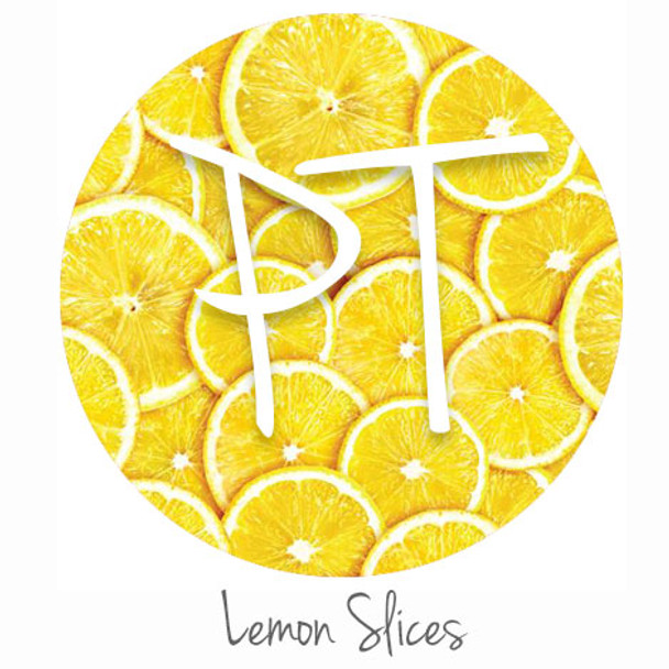 Patterned Heat Transfer Vinyl - Lemon Slices