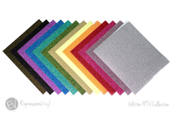 12x20 Glitter Heat Transfer Vinyl Sheet