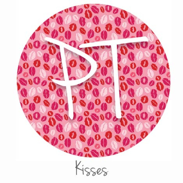 12" x 12" Permanent Patterned Vinyl - Kisses