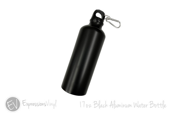 17oz. Black Aluminium Water Bottle