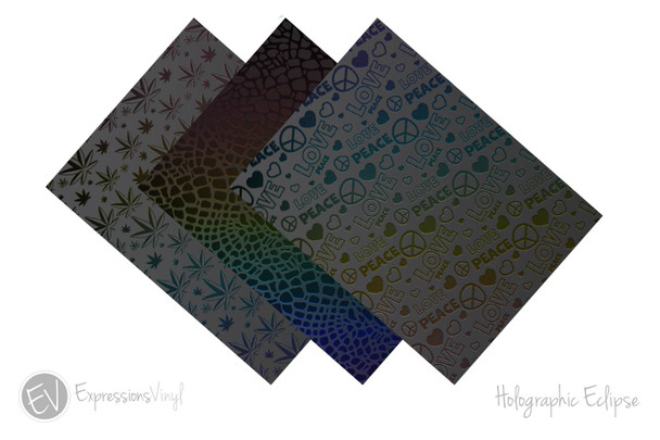 Holographic Eclipse HTV Sheets