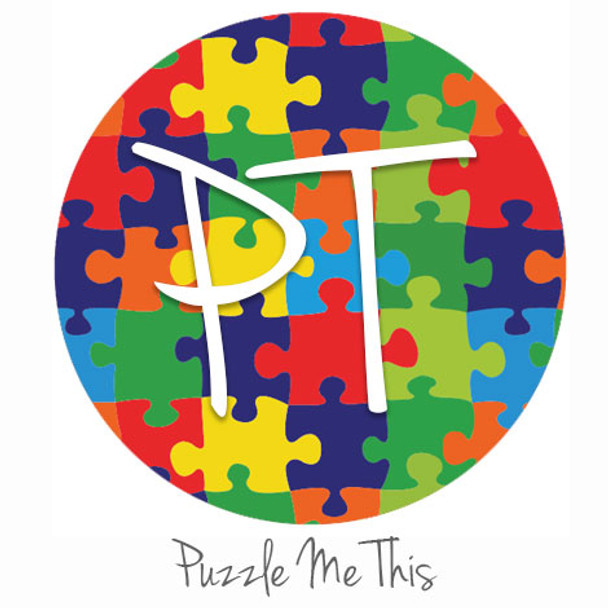 12"x12" Patterned Heat Transfer Vinyl - Puzzle Me This