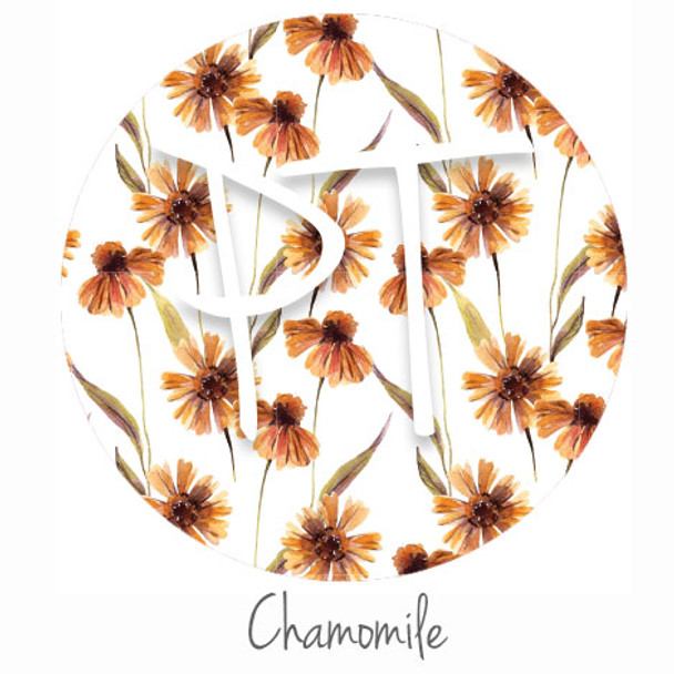 12"x12" Patterned Heat Transfer Vinyl Swatch - Chamomile