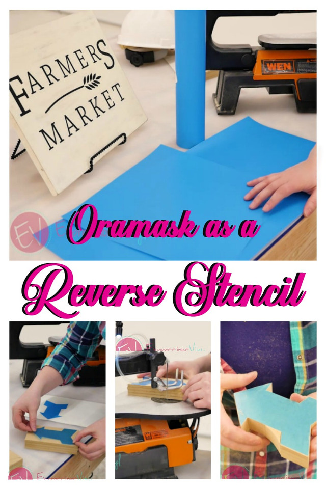 Using Oramask 813 as a Reverse Stencil Expressions Vinyl