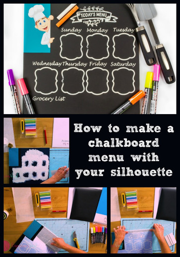 How to Make a Chalkboard Menu with your Silhouette