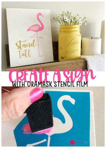 How to make a Stencil using Oramask 813 - Expressions Vinyl