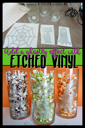 Etched Glass Halloween Jars