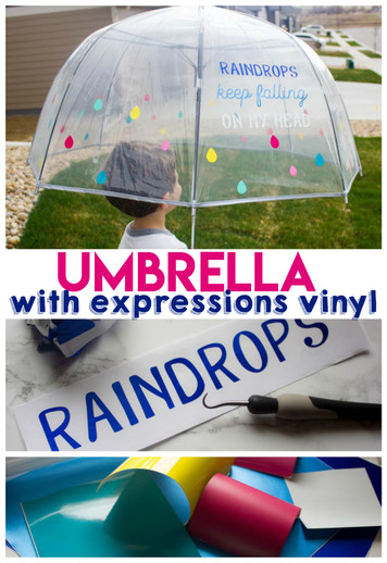 Fun umbrella with Expressions Vinyl