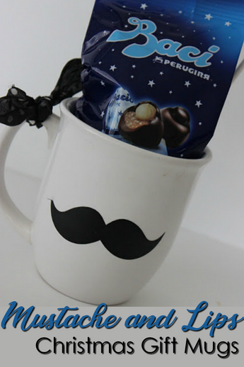 Mustache And Lips Mugs, Christmas Gift Idea