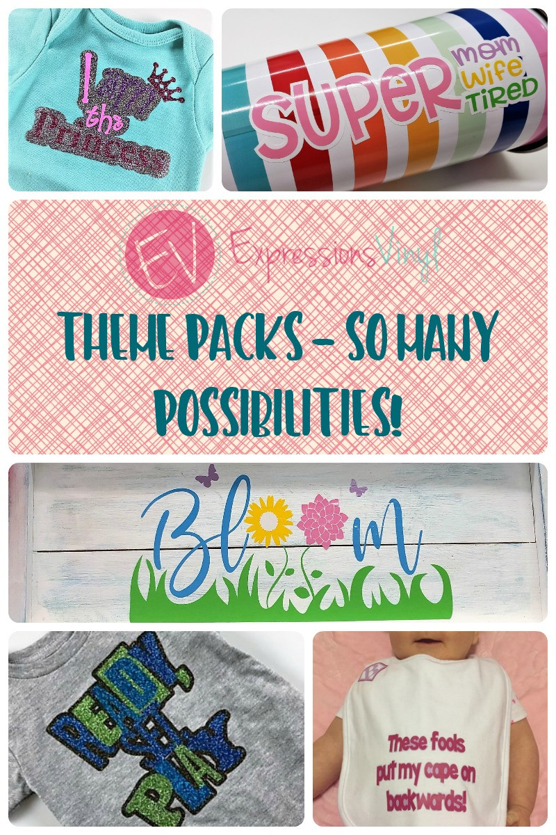 Expressions Vinyl Theme Pack Projects - So many possibilities ...