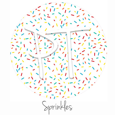 12x12 Patterned Heat Transfer Vinyl - Sprinkles-Pink