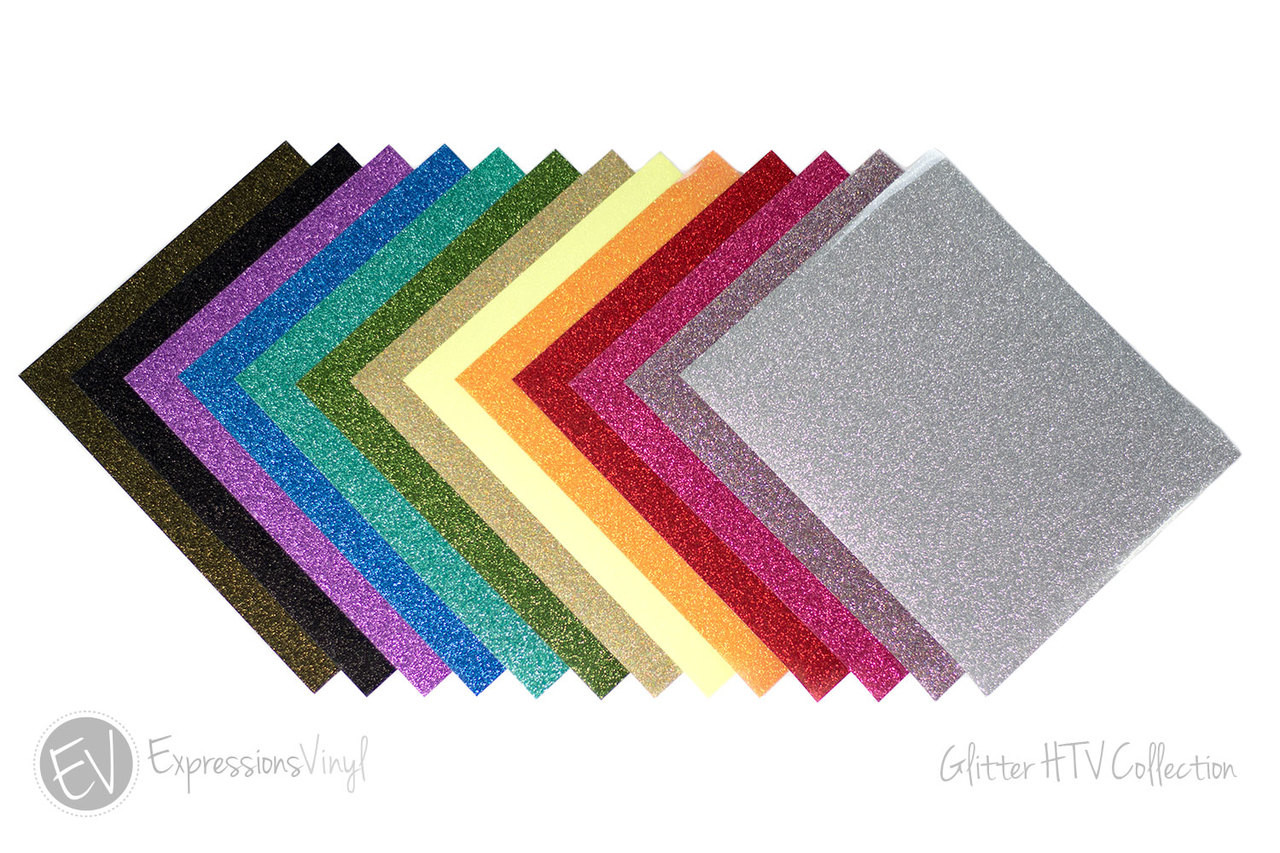 Siser Glitter Heat Transfer Vinyl 12x20 sheets