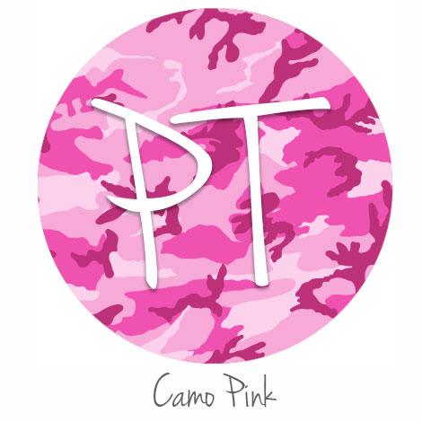 Printed Pattern HTV - #052 Pink Camo