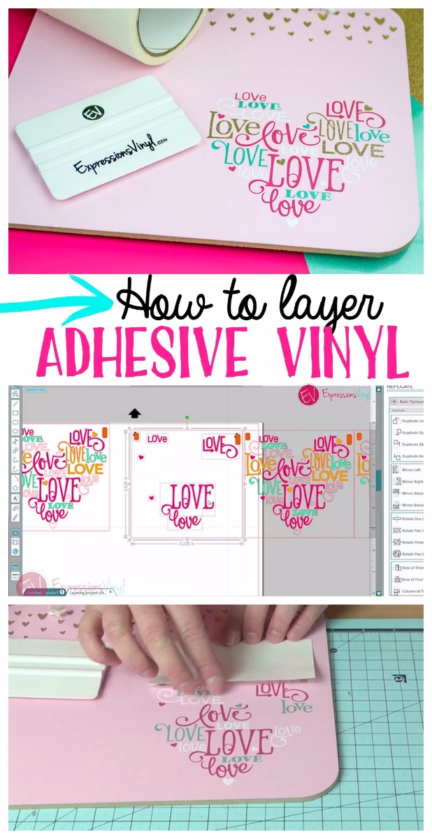 layering adhesive vinyl expressions vinyl