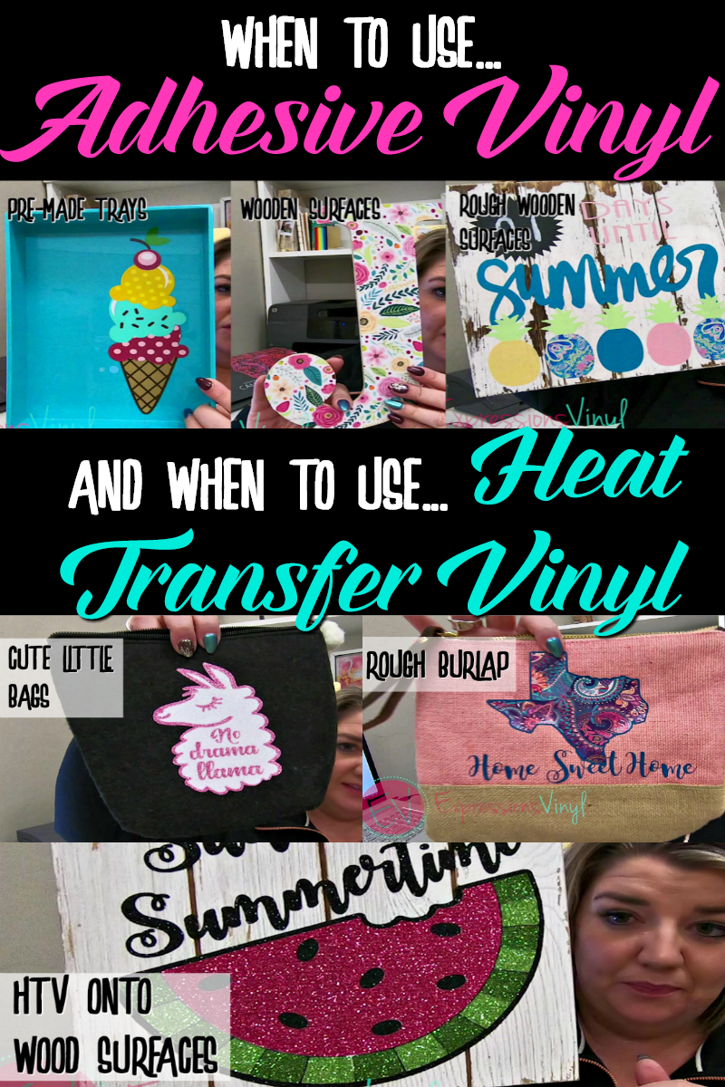 Beginners Guide to Craft Vinyl: Heat Transfer Vinyl vs Adhesive Vinyl -  Simply Made Fun