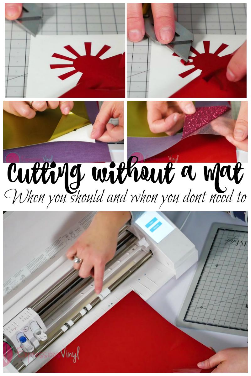 Cutting HTV Without A Backing Sheet (Save Your Scraps!)