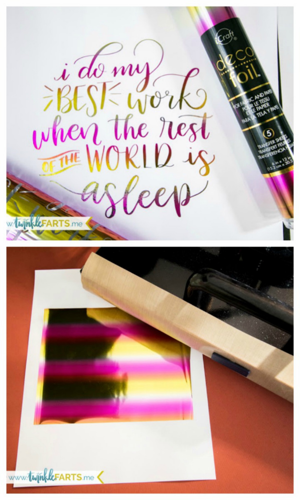 Heat Activated Foil Sheets For DIY Crafts And Paper Transfer