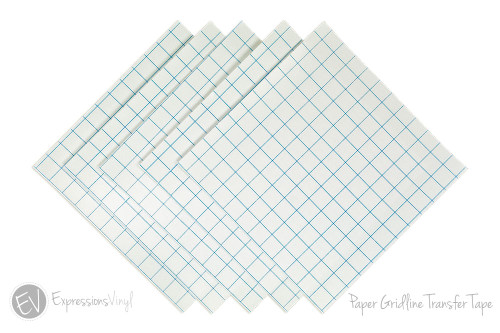 Grid-Lined Paper Transfer Tape 12x30' Roll (Blue Lines)