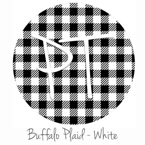 Plaid White & Black HTV (12 x 12 sheet) – Cheer Haven LLC.