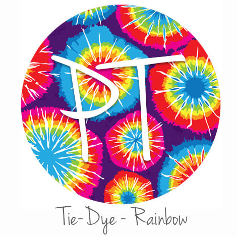 Rainbow Tie dye HTV or adhesive pattern