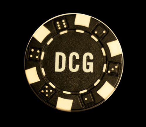 Custom Hot Stamped Striped Dice Poker Chips