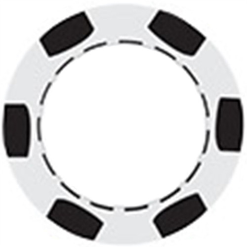6 Stripe Poker Chips