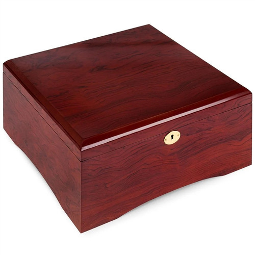 750 Chip Glossy Wooden Mahogany Poker Case