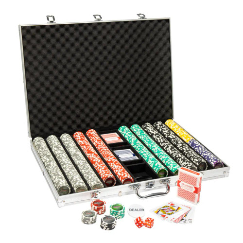 1000 Welcome to Las Vegas Poker Chip Set with Aluminum Case