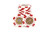  Custom Poker Chips 6 Stripe Red Chip with logo