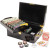500 Monaco Club Poker Chip Set with Black Mahogany Case