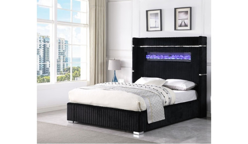 Global Black Queen Bed