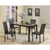 Citico Metal Black Faux Marble Dining Set