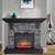 Electronic Fireplace and Bluetooth Speaker Entertainment Center