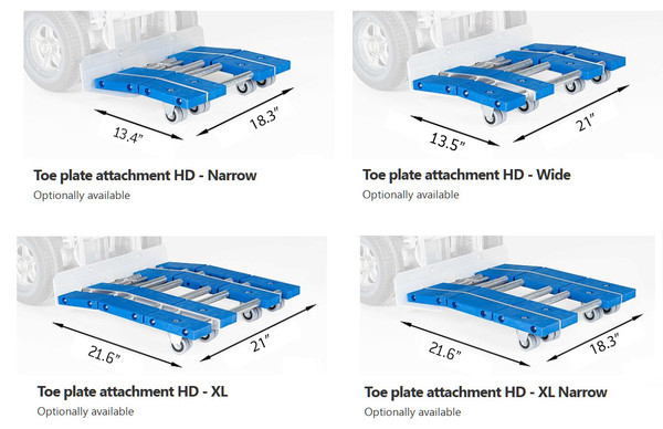 LiftKar HD Pro Large Toe Plate Attachments
