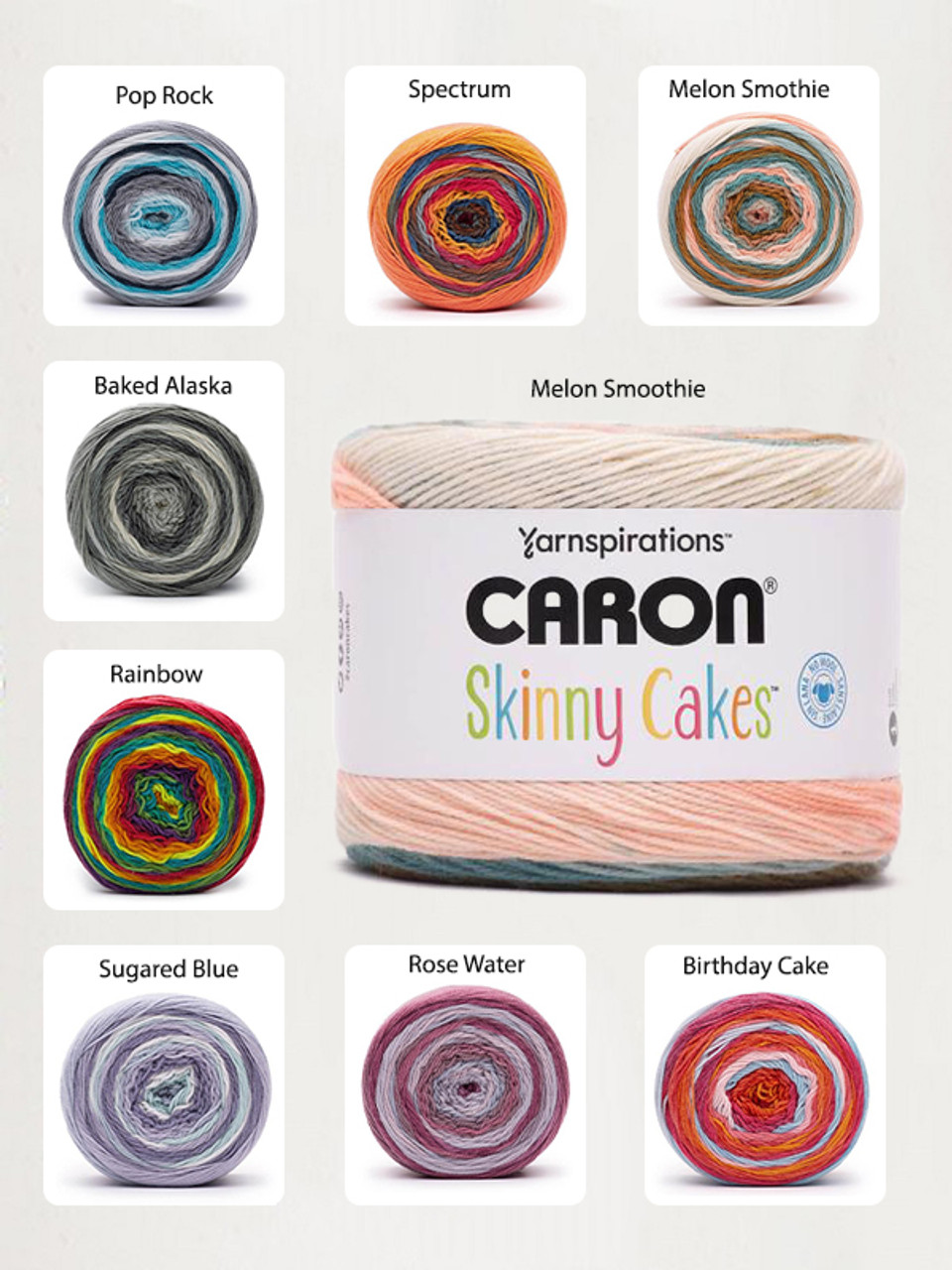 CARON BIG CAKES VS. CARON SKINNY CAKES, YARN REVIEW