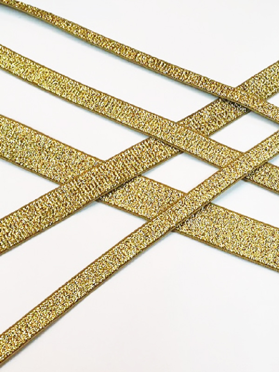 Gold Shimmer Bra Strap Elastics