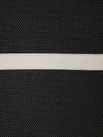 Crisp White Boxstripe Strap Elastic 16mm