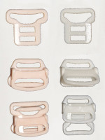 Lakesstory Nursing Bra Clips 5/8 Nude Two Part Clip Plastic Fasteners 12  in a Pack