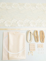 nude lace and fabric bra kit