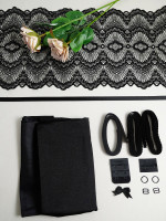 black delicate bra kit