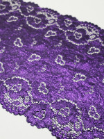 Plum Shimmer 21cm Stretch Lace