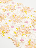 Apricot Blush Vintage Bloom Stretch Lace