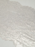Nickel Shimmer Stretch Lace