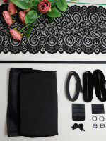 black lace bra kit